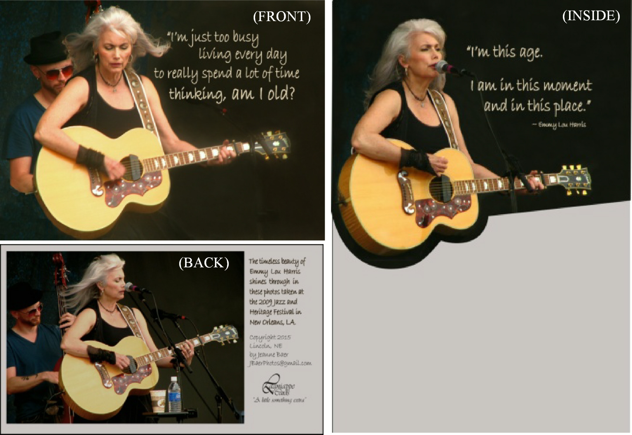 Concert birthday card